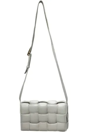 Bottega Veneta Pre-owned, Kobieta, Biały, ONE SIZE, Skóra, Pre-owned skórzane torby na ramię