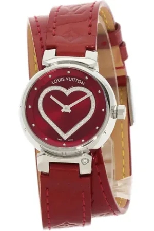 LOUIS VUITTON Pre-owned, Kobieta, Czerwony, ONE SIZE, Skóra, Pre-owned Leather watches