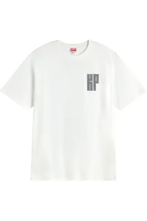 Kenzo Koszulki, Mężczyzna, Biały, L, Artystyczny Oversize T-shirt