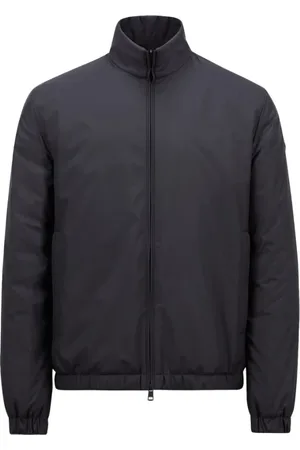 Moncler Kurtki, Mężczyzna, Niebieski, 3XL, Nylon, Krótka Granatowa Kurtka Puchowa Air Soft