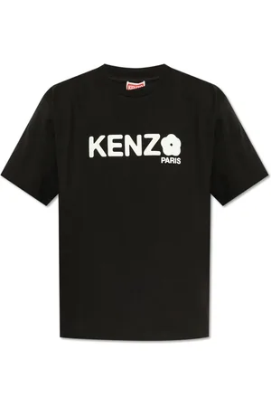 Kenzo Koszulki, Mężczyzna, Czarny, M, Bawełna, T-shirt z Nadrukowanym Logo