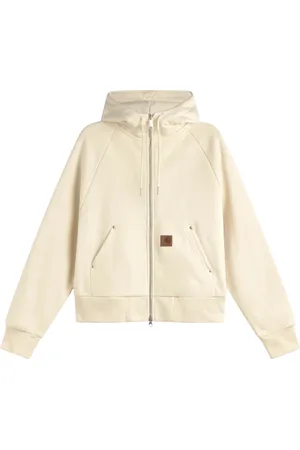 Carhartt Bluzy, Mężczyzna, Beżowy, M, Wygodna Hooded Eldon Sweat Jacket