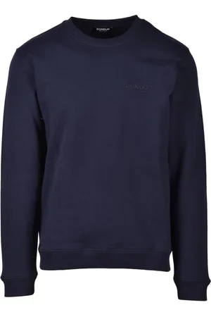 Dondup Bluzy, Mężczyzna, Niebieski, L, Bawełniany Elastan Bluza
