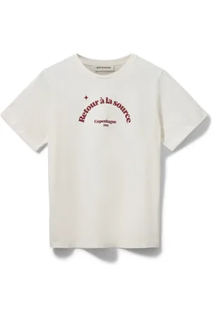 Sofie Schnoor Koszulki, Kobieta, Biały, XL, Zenasw T-shirt Śnieżna Biel