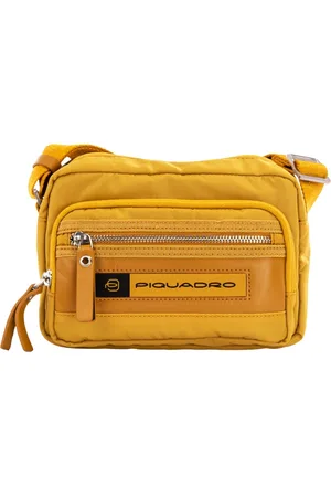 Piquadro Torebki, Kobieta, Żółty, ONE SIZE, Damska torba na ramię z materiału