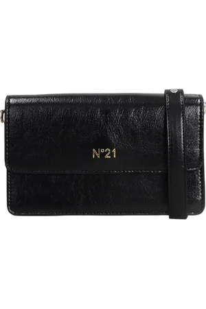 Nº21 Torebki, Kobieta, Czarny, ONE SIZE, Stylowa torba na ramię z paskiem skórzanym