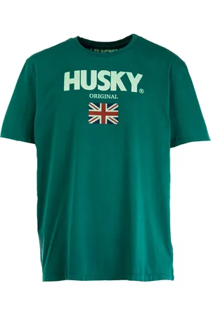HUSKY Koszulki, Mężczyzna, Zielony, M, T-shirt męska John