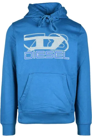 Diesel Bluzy, Mężczyzna, Niebieski, L, Bluza z mieszanki bawełny