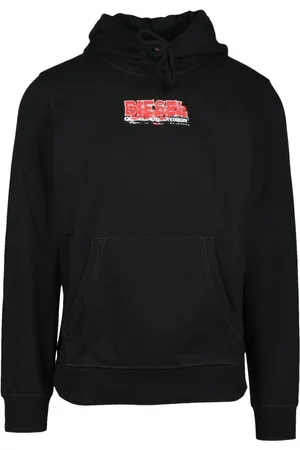 Diesel Bluzy, Mężczyzna, Czarny, M, Bluza z mieszanki bawełny
