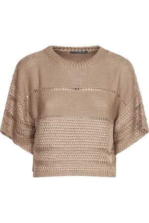 Alberta Ferretti Swetry, Kobieta, Beżowy, M, Elegancka Kolekcja Sukienek