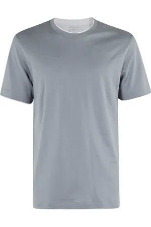ELEVENTY Koszulki, Mężczyzna, Niebieski, S, Bawełna, Casualowy bawełniany T-shirt