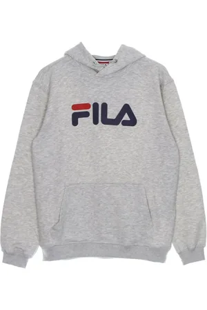 Fila Bluzy, Mężczyzna, Szary, M, Szara Bluza z Kapturem Melanż
