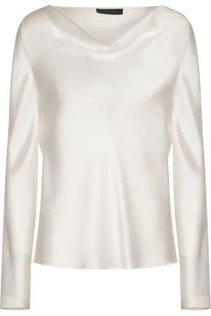 Alberta Ferretti Bluzki, Kobieta, Biały, M, Elegancka Biała Sukienka