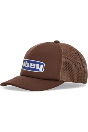 Obey Akcesoria, unisex, brązowy, ONE SIZE, Ciemnobrązowy Curvy Trucker Hat