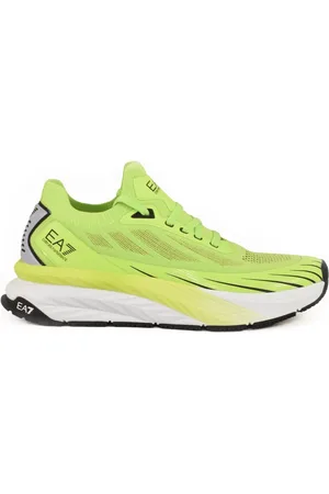EA7 Buty, Mężczyzna, Zielony, 40 EU, Stylowe Sneakersy z Podeszwą z Gumy