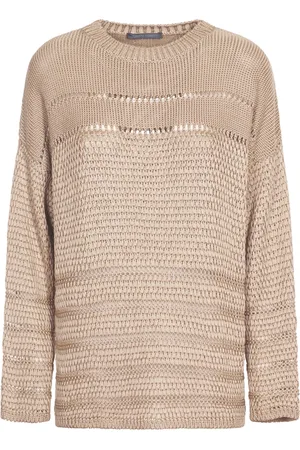 Alberta Ferretti Swetry, Kobieta, Beżowy, M, Beżowa Stylowa Sukienka