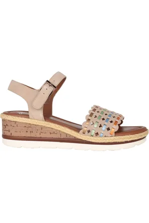 ARA Buty, Kobieta, Wielobarwność, 42 EU, Wygodna Beżowa Sandałka Damska