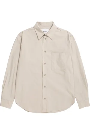 Norse projects Koszule, Mężczyzna, Beżowy, M, Koszula Silas Tech Poplin