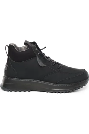 Hey dude Buty, Mężczyzna, Czarny, 41 EU, Nylon, Czarne nylonowe trampki z korkiem