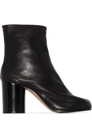 Maison Margiela Buty, Kobieta, Czarny, 36 1/2 EU, Skóra, Botki w stylu Tabi