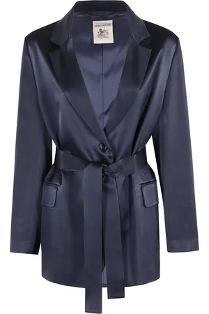 SEMICOUTURE Kurtki, Kobieta, Niebieski, XS, Elegancka Sukienka Christiana