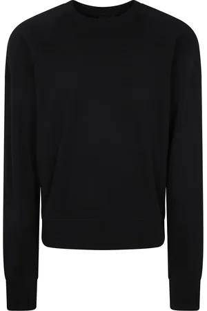 THOM KROM Swetry, Mężczyzna, Czarny, S, Sweatshirt z Okrągłym Dekoltem dla Mężczyzn