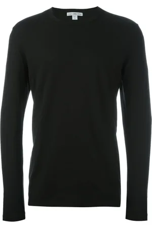 James Perse Koszulki, Mężczyzna, Czarny, XS, Bawełniany T-shirt z okrągłym dekoltem