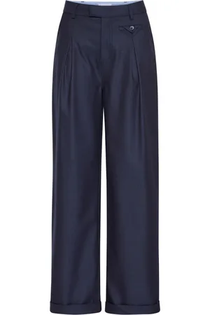 Ball Spodnie, Kobieta, Niebieski, M, Elegant Suit Trousers Seaborne