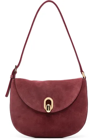 SAVETTE Torebki, Kobieta, Czerwony, ONE SIZE, Zamsz, Torba Hobo zamszowa