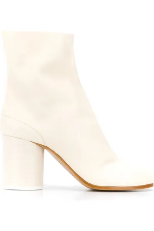 Maison Margiela Buty, Kobieta, Beżowy, 40 EU, Skóra, Botki w stylu Tabi