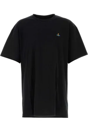 Vivienne Westwood Koszulki, Mężczyzna, Czarny, M, Oversize Czarna Bawełniana Koszulka