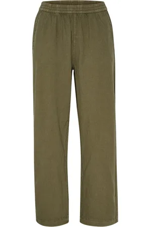 Kaffe Spodnie, Kobieta, Zielony, XL, Bawełna, Wide Trousers