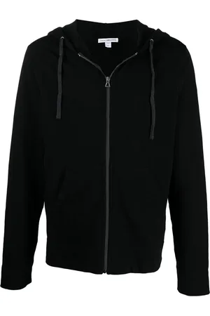 James Perse Bluzy, Mężczyzna, Czarny, S, Vintage Terry Zip Up Hoodie