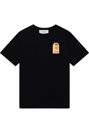 Casablanca Koszulki, Mężczyzna, Czarny, XL, Gradient L