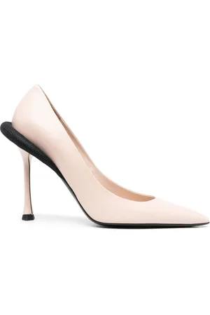Nº21 Buty, Kobieta, Różowy, 40 EU, Różowe płaskie buty z 12 cm obcasem