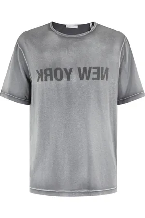 Helmut Lang Koszulki, Mężczyzna, Szary, L, Miasto Tee