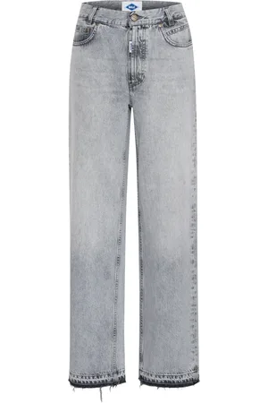 Ball Jeansy, Kobieta, Niebieski, 2XS L34, Szare dżinsy z prostą nogawką