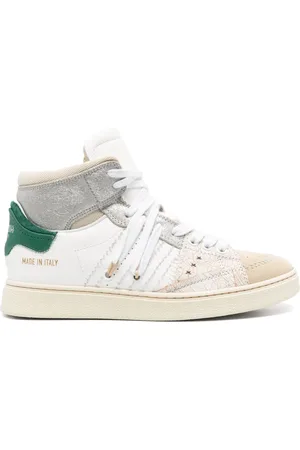 Hidnander Buty, Kobieta, Biały, 39 EU, Skóra, Cage Dual H-Top Sneakers