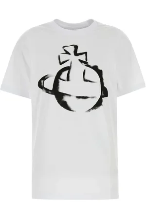 Vivienne Westwood Koszulki, Kobieta, Biały, L, Oversize Biała Bawełniana Koszulka