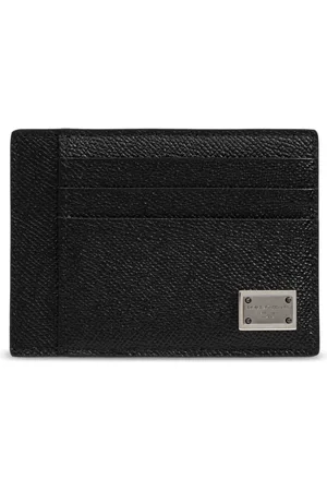 Dolce & Gabbana Akcesoria, Mężczyzna, Czarny, ONE SIZE, Skórzane etui na karty