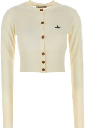 Vivienne Westwood Swetry, Kobieta, Beżowy, M, Ivory Wełniany Sweter