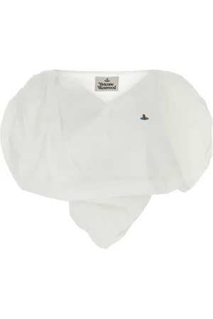 Vivienne Westwood Bluzki, Kobieta, Biały, S, Top Serca z Białej Bawełny