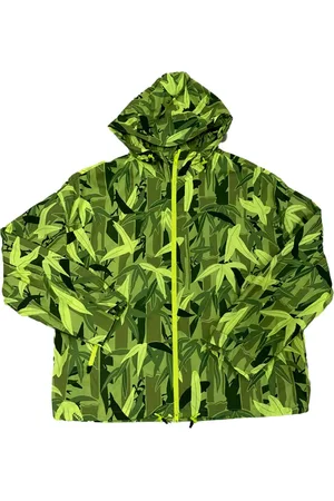 Kenzo Kurtki, Mężczyzna, Zielony, L, Nylon, Stylowa kurtka z motywem