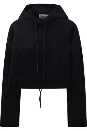Golden Goose Bluzy, Kobieta, Czarny, XS, Bawełna, Bluza z kapturem z naszywką haftowaną