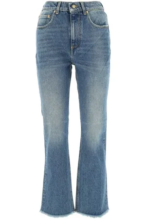 Golden Goose Jeansy, Kobieta, Niebieski, W30, Bawełna, Cropped Flare Jeansy