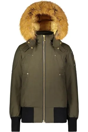 Moose Knuckles Kurtki, Kobieta, Zielony, L, Złota Kurtka Bomber Debbie