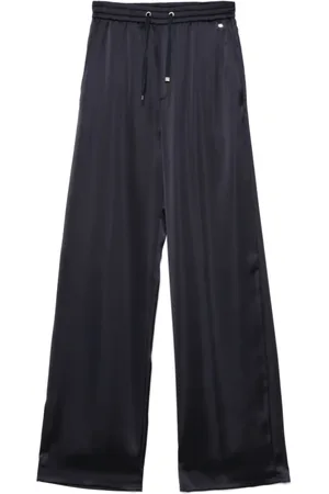 HERNO Spodnie, Kobieta, Niebieski, M, Eleganckie spodnie palazzo