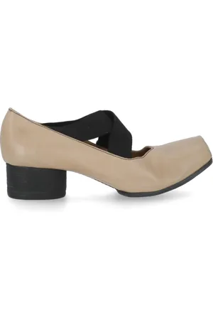 UMA WANG Buty, Kobieta, Beżowy, 39 EU, Różowe skórzane baletki z obcasem