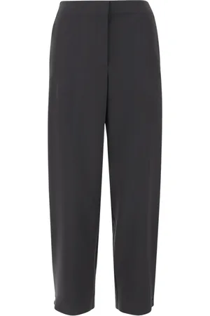 Giorgio Armani Spodnie, Kobieta, Szary, 2XS, Szare Techniczne Spodnie Cady z Guzikami