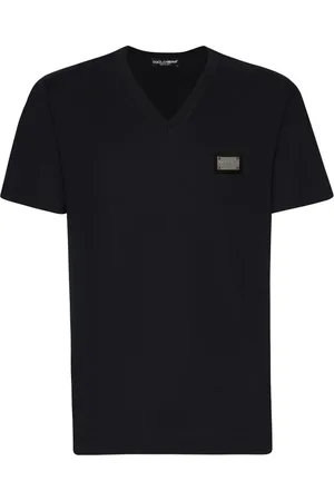 Dolce & Gabbana Koszulki, Mężczyzna, Niebieski, L, Casual Bawełniana Koszulka